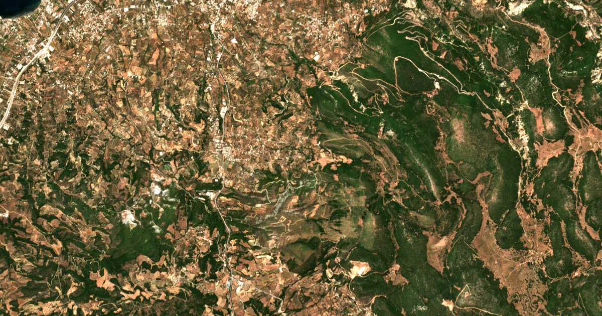 Satelitska karta: Áno Kallithéa