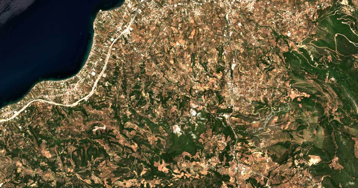Satelitska karta: Pavlókastron
