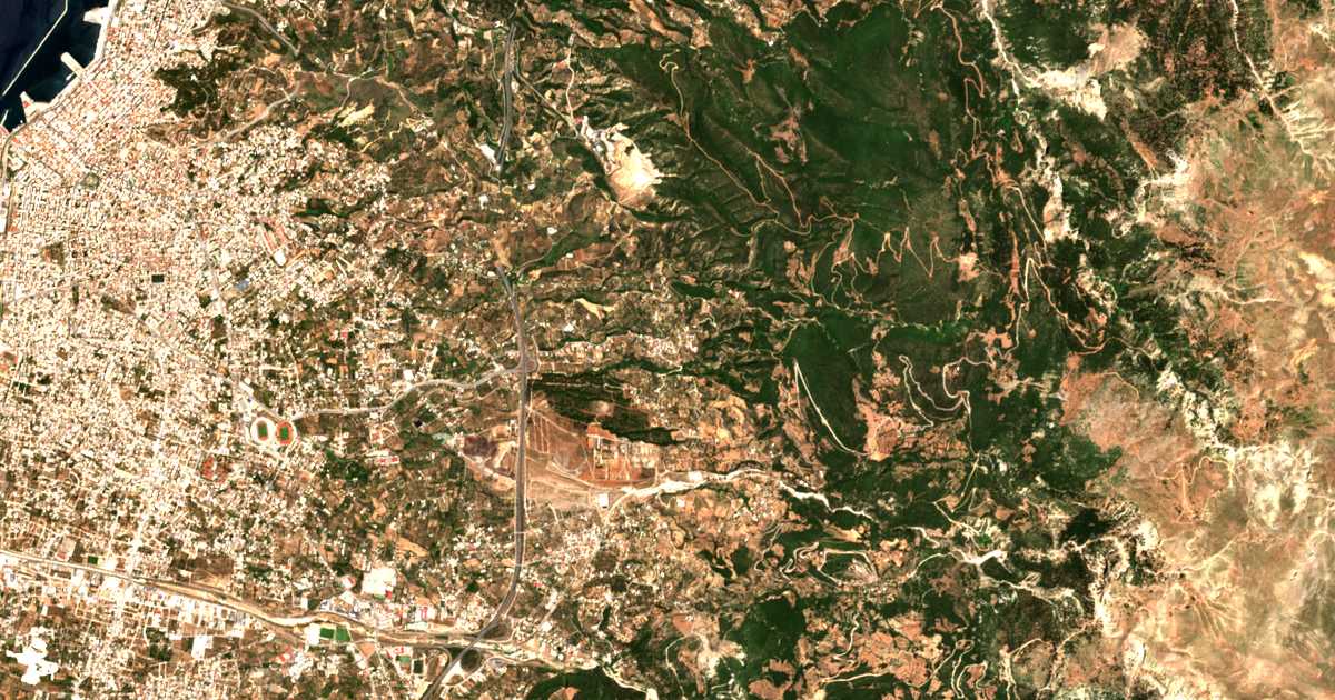 Satelitska karta: Romanós
