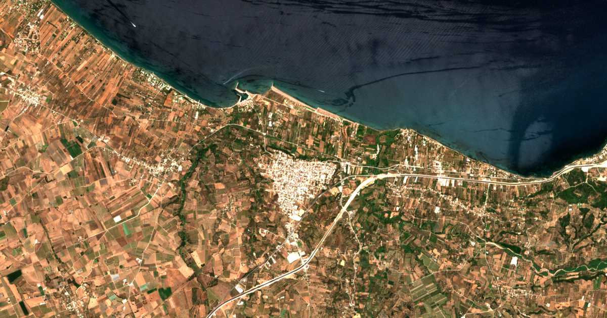 Satelitska karta: Káto Achaḯa
