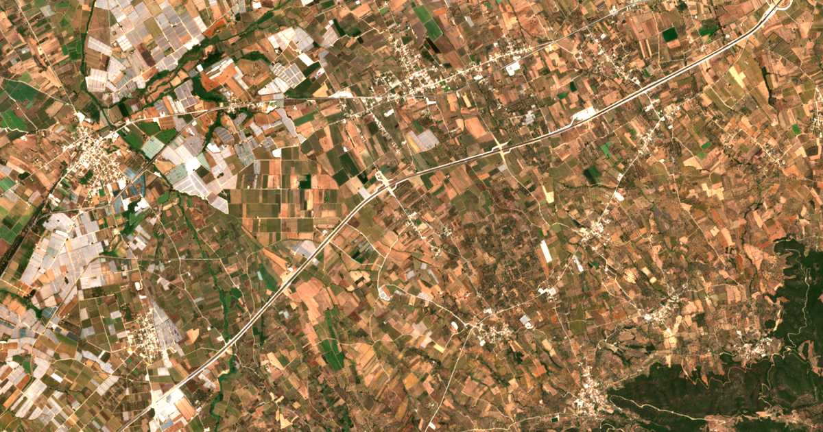 Satelitska karta: Tsakónika