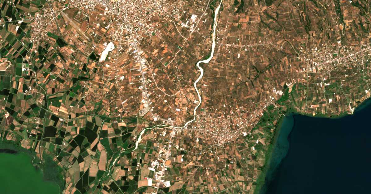 Satelitska karta: Ágios Ioánnis Riganás