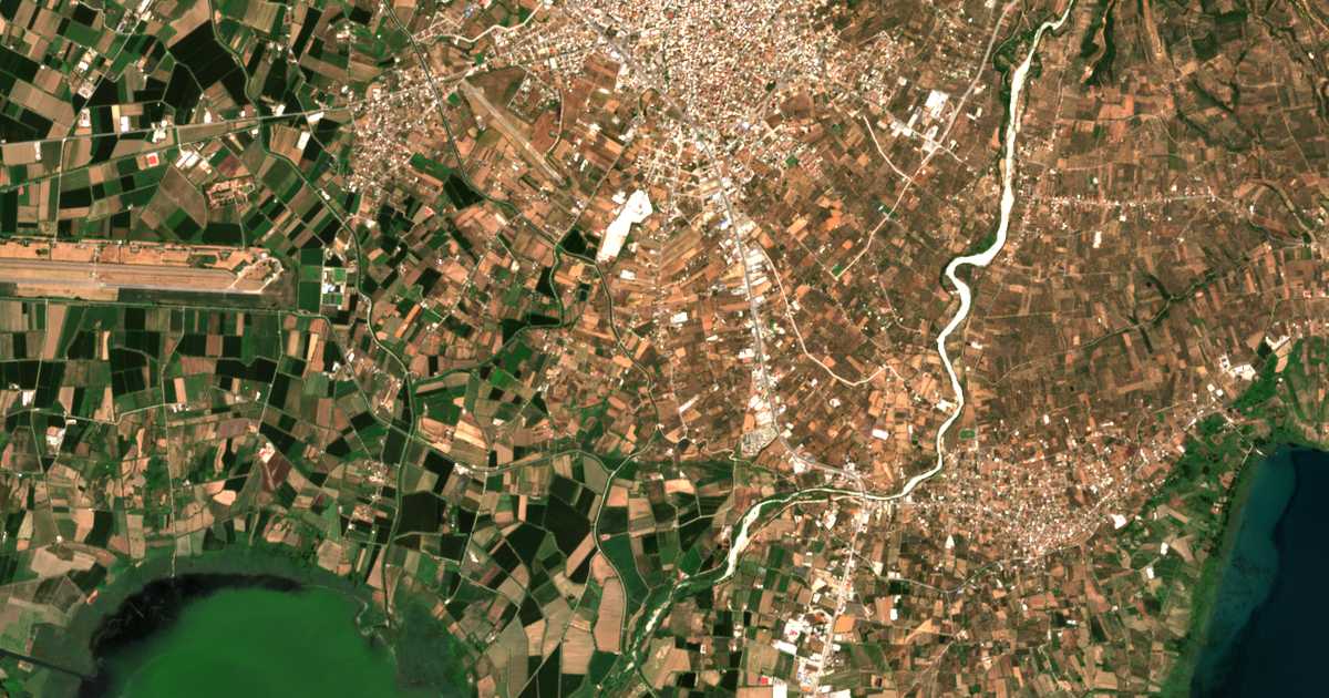 Satelitska karta: Giannoúzi