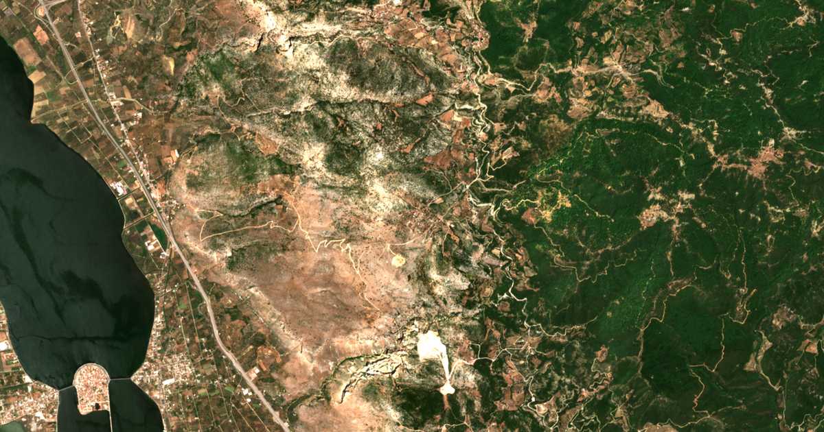 Satelitska karta: Áno Moúsoura
