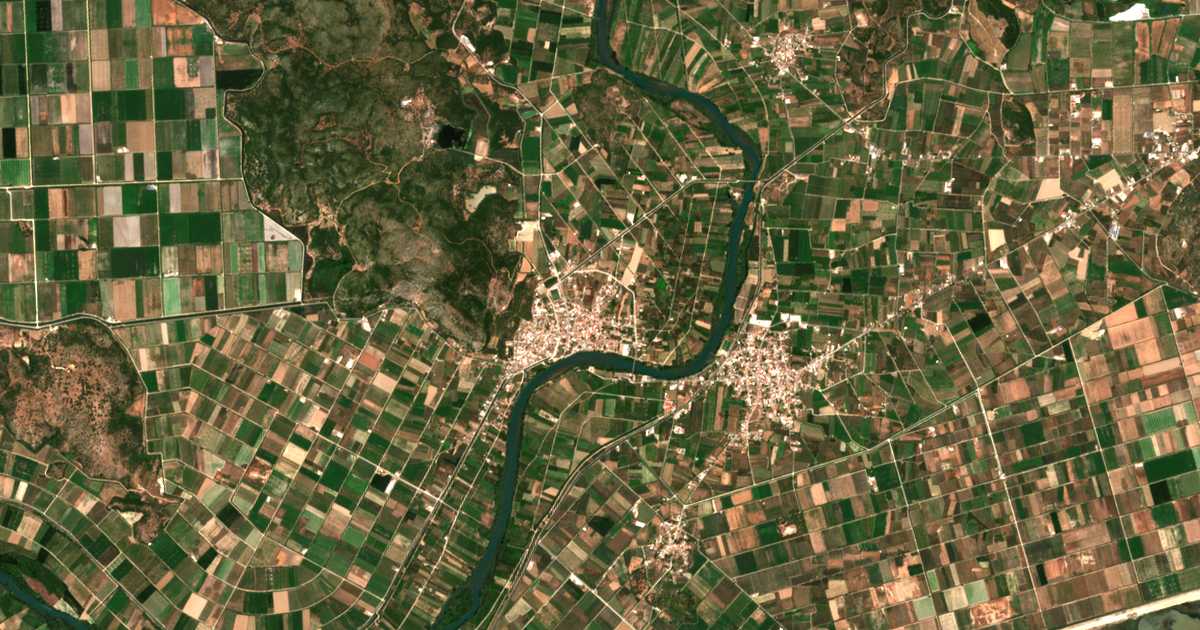 Satelitska karta: Katochí