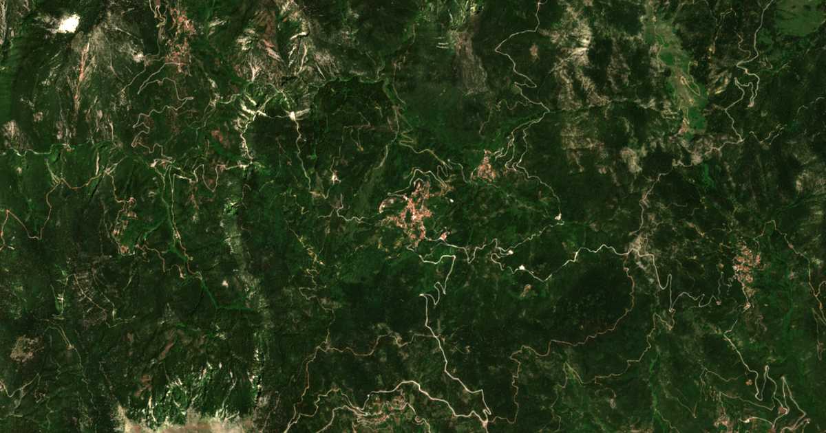 Satelitska karta: Áno Chóra