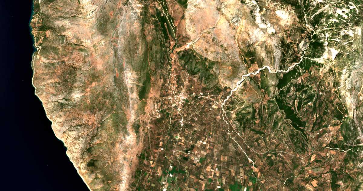 Satelitska karta: Kandíla