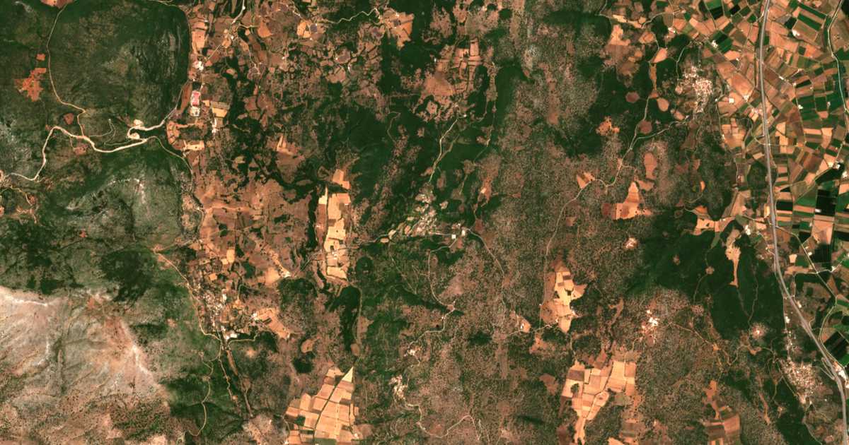 Satelitska karta: Pródromos