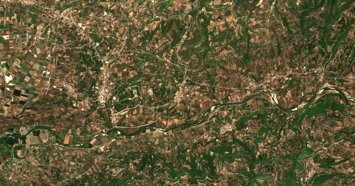 Satelitska karta: Archaía Písa