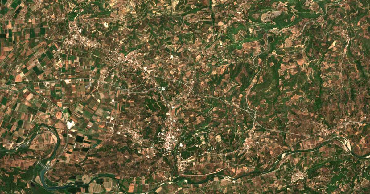 Satelitska karta: Koskinás