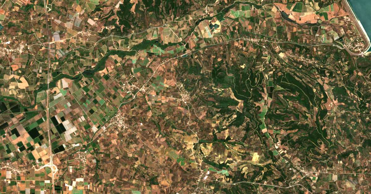 Satelitska karta: Archaía Ílida