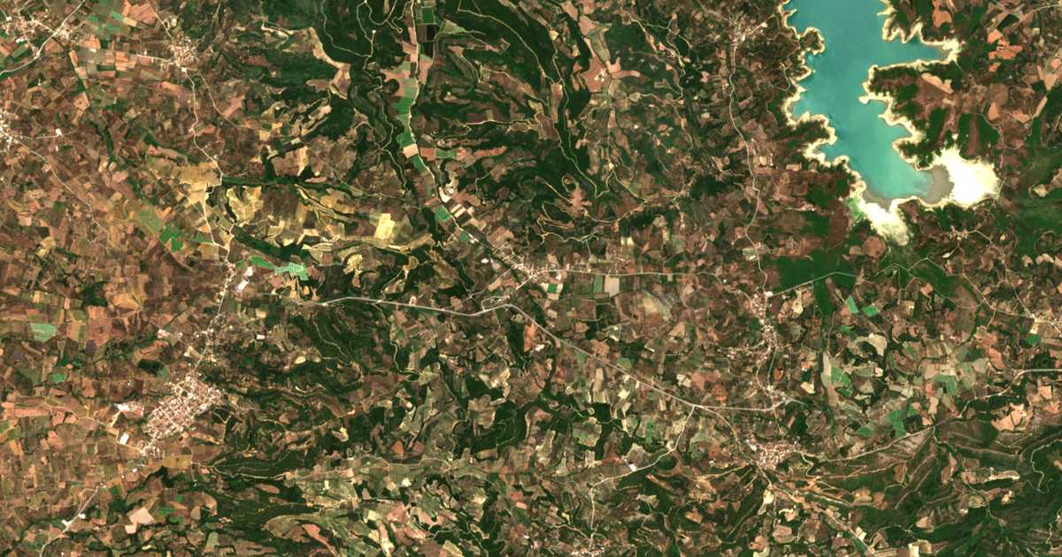 Satelitska karta: Dáfni
