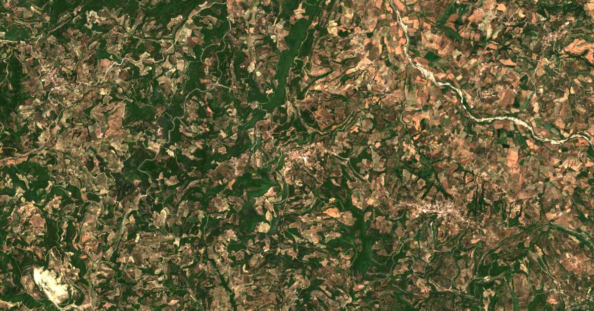 Satelitska karta: Koutsochéra