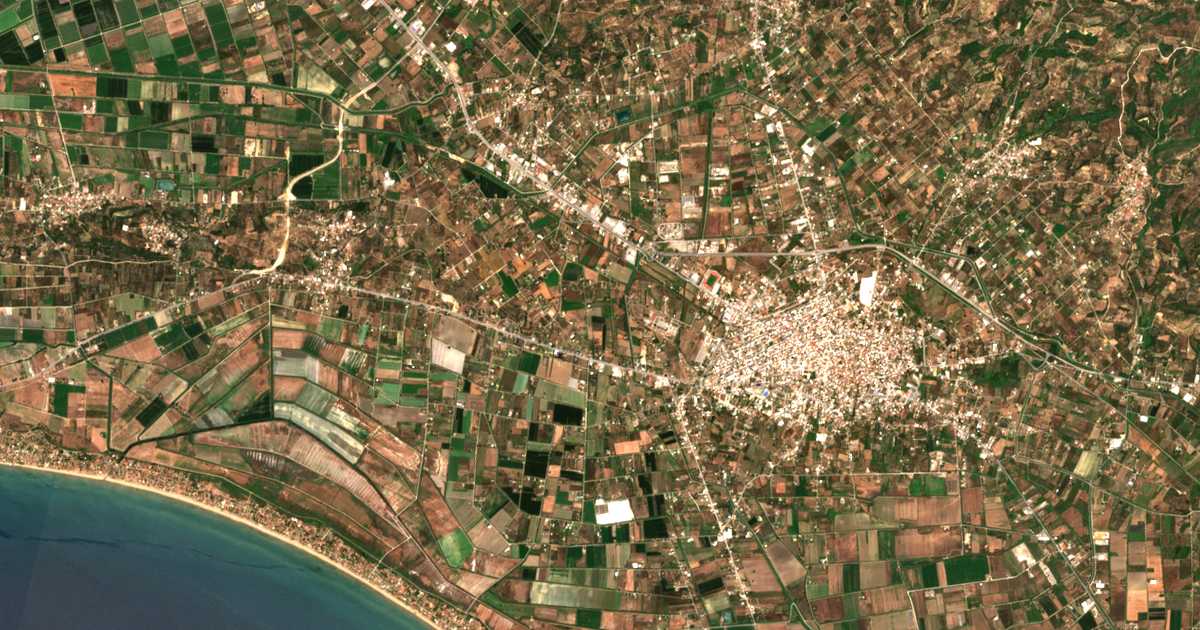 Satelitska karta: Traganó
