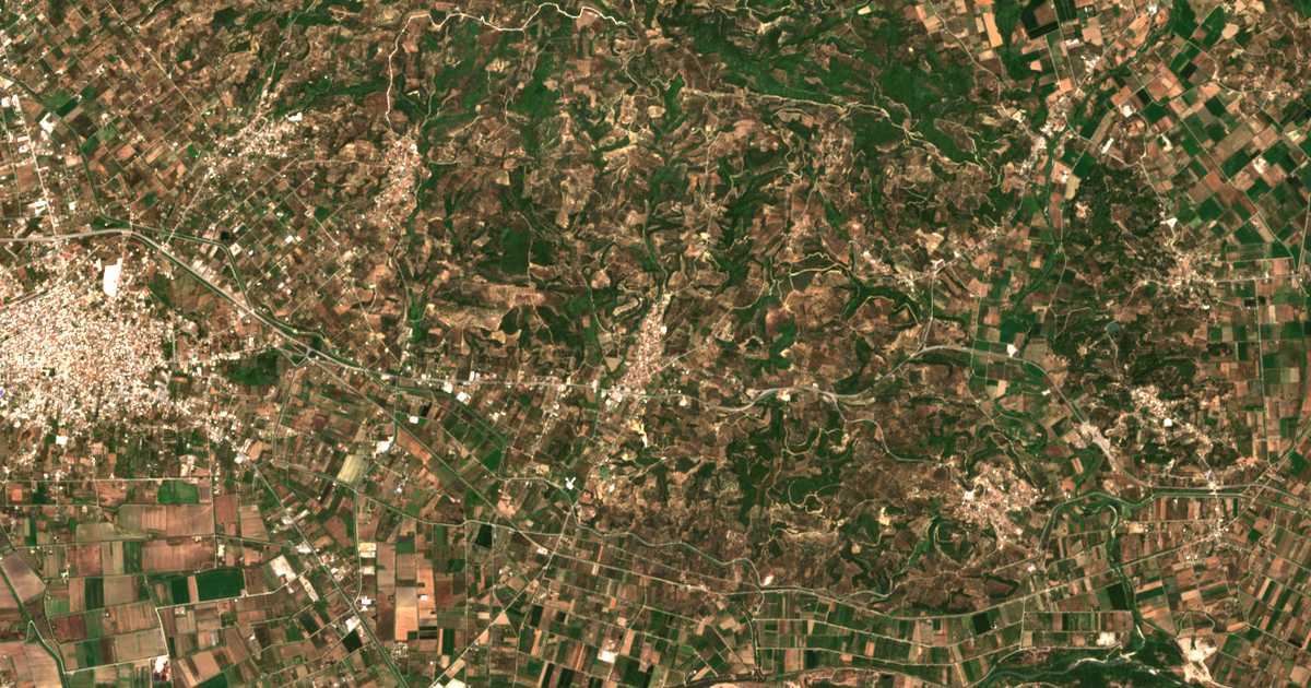 Satelitska karta: Varvásaina
