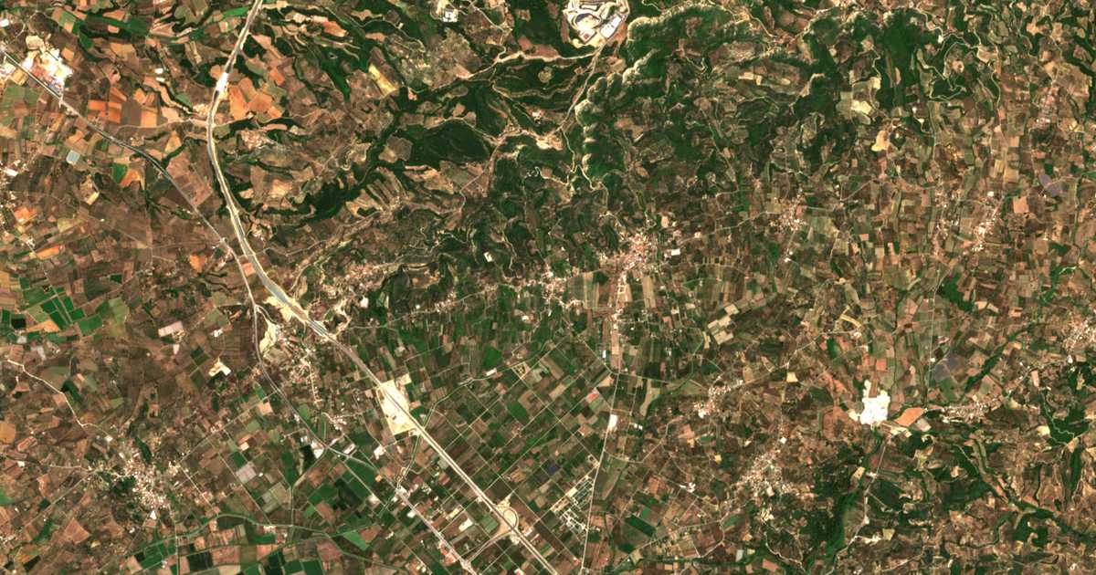 Satelitska karta: Xylokéra